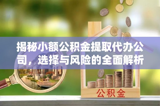 清远揭秘小额公积金提取代办公司，选择与风险的全面解析